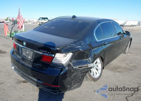 2014 BMW 740Li from USA, damaged, VIN WBAYE4C57ED138277